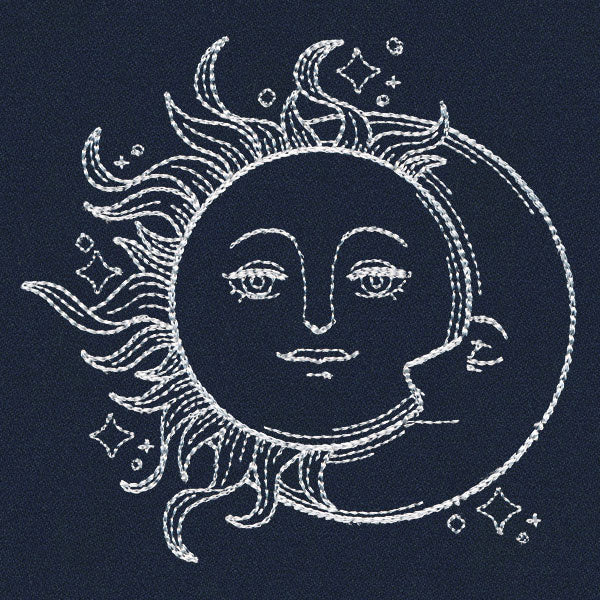 Vintage Celestial - Sun and Moon - Image 5