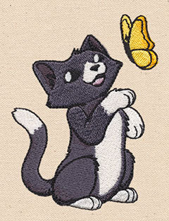 Vintage Springtime Kitty - Image 3