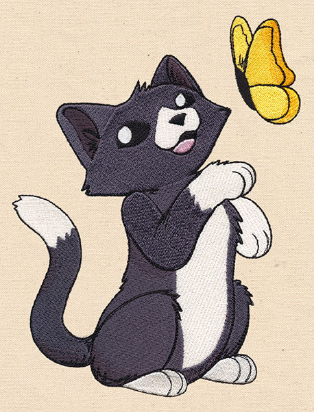 Vintage Springtime Kitty - Image 4