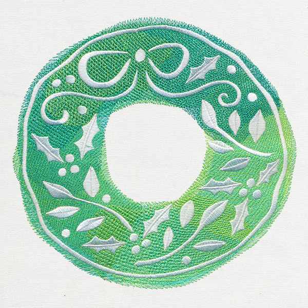Watercolor Christmas - Wreath - Image 5