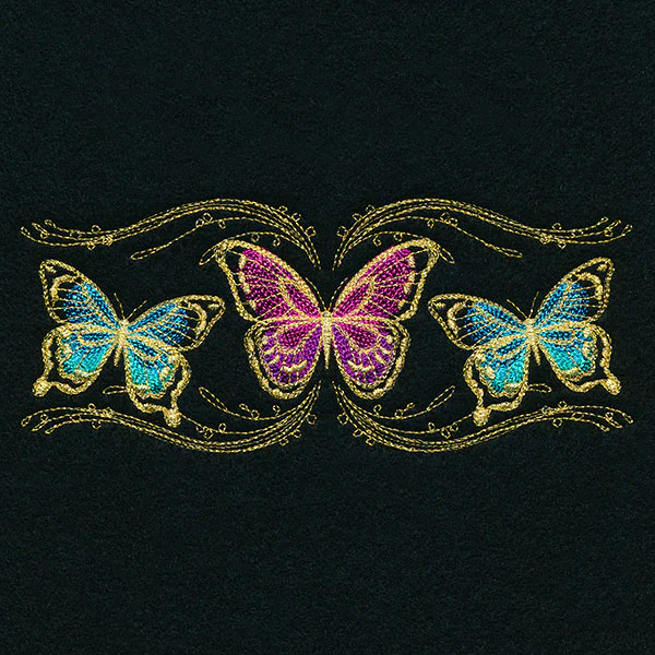 Whimsical Mask Motif - Fluttering Butterflies
