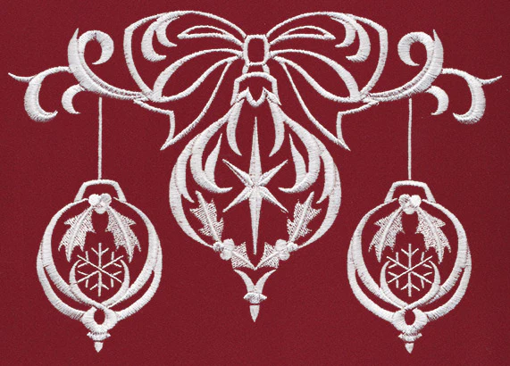White Christmas - Draped Ornaments - Image 3