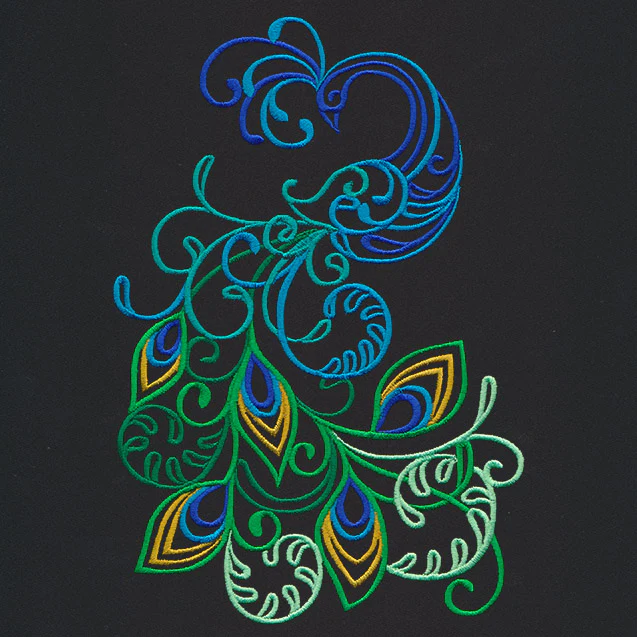 Wild Spirals - Peacock - Image 2