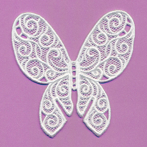 Wine Glass Butterfly (Lace) - Image 2