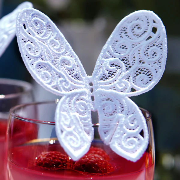 Wine Glass Butterfly (Lace) - Image 5