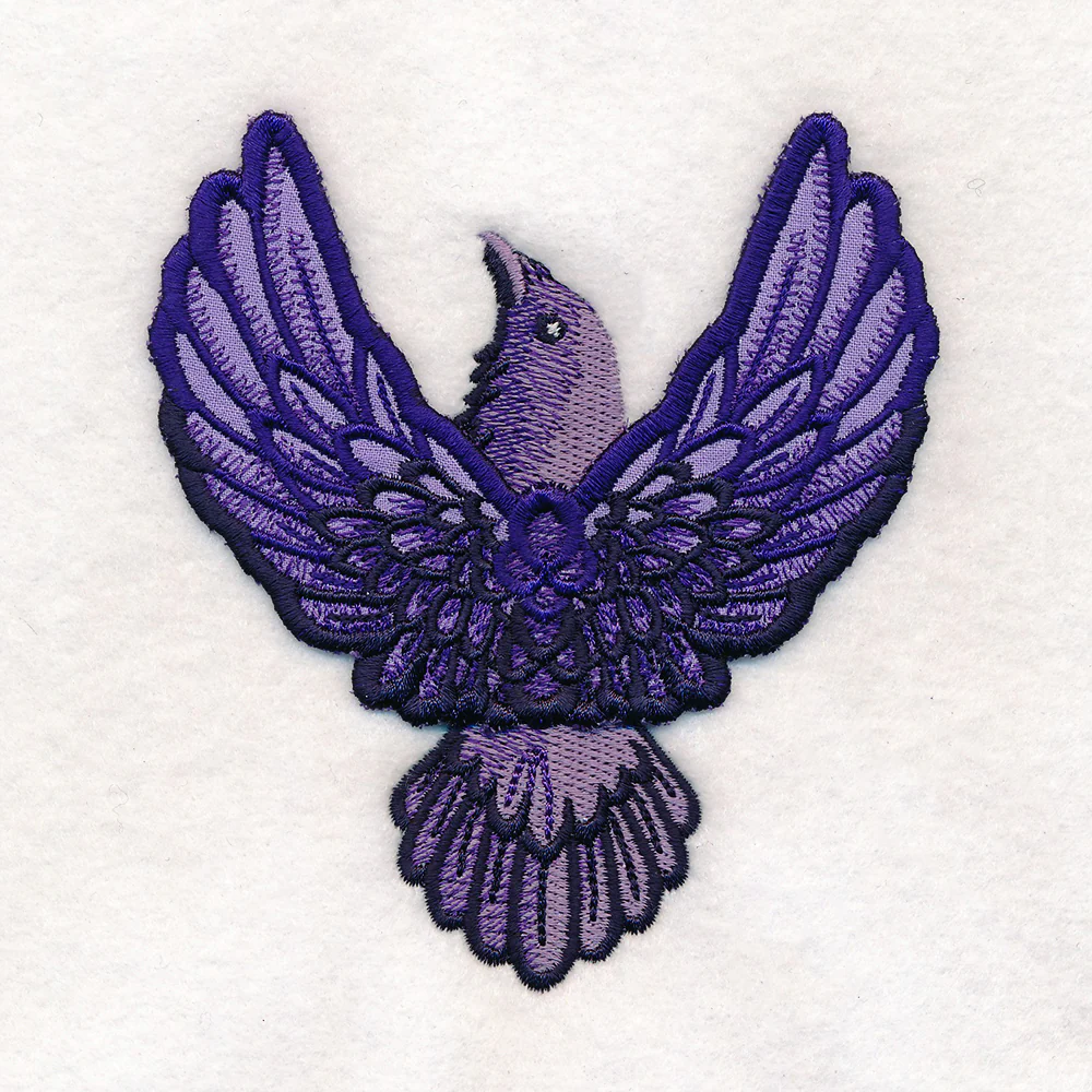 Winged Crow (3D Applique) - Image 8