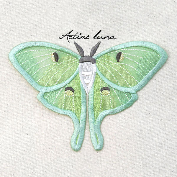 Winged Curiosities - Luna Moth (3D Applique) - Image 3