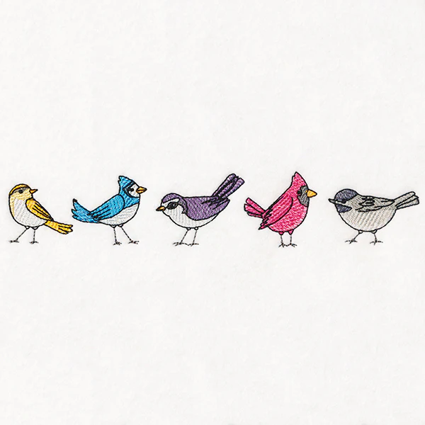 Winter Birds Border - Image 2