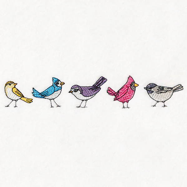 Winter Birds Border - Image 4