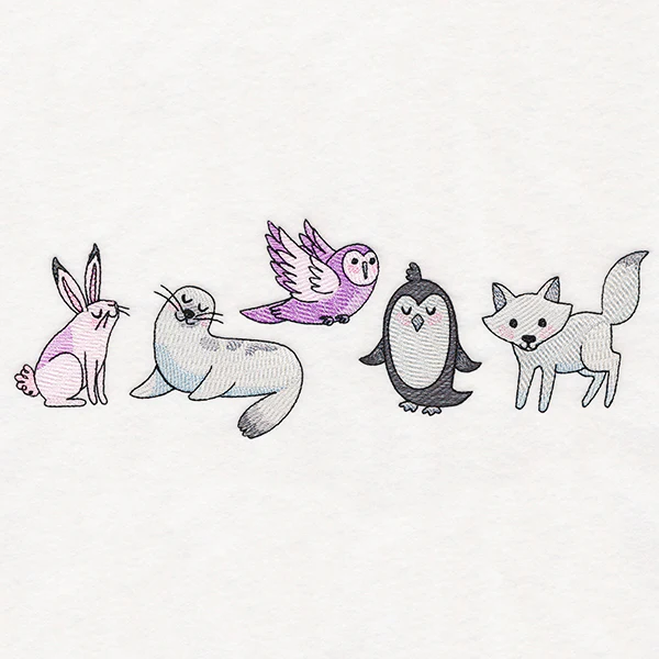 Winter Friends Border
