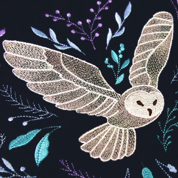 Winter Owl in Botanicals - Image 6