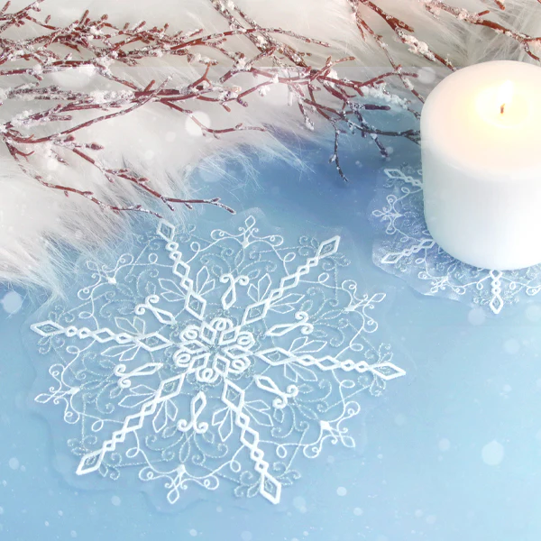 Winter Snowflake Doily (Freestanding Organza) - Image 4