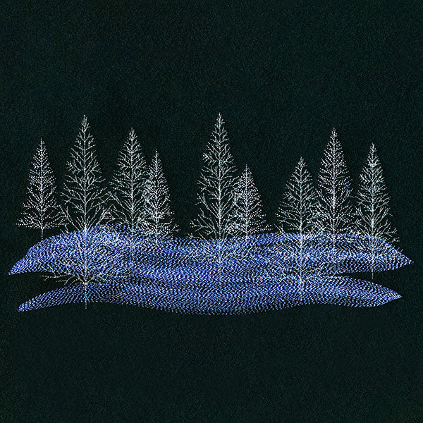 Wintry Forest Border