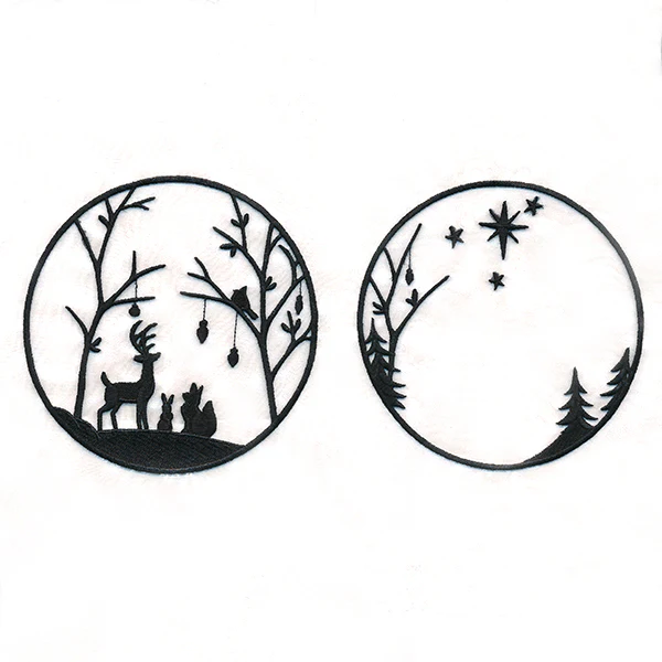 Woodland Yuletide Shadowbox (Organza) - Image 6