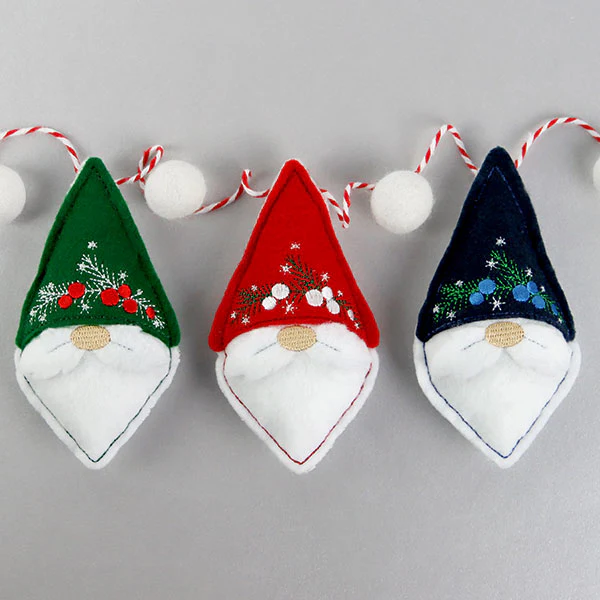 Yuletide Gnome Ornament (In-the-Hoop) - Image 2