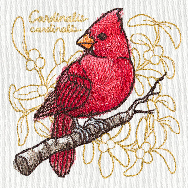 Yuletide Medley - Painted Cardinal - Image 5