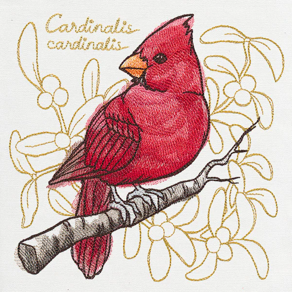Yuletide Medley - Painted Cardinal - Image 6