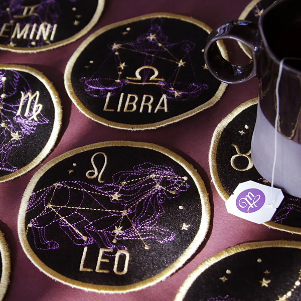 Zodiac Constellations Coaster - Libra (In-the-Hoop) - Image 5